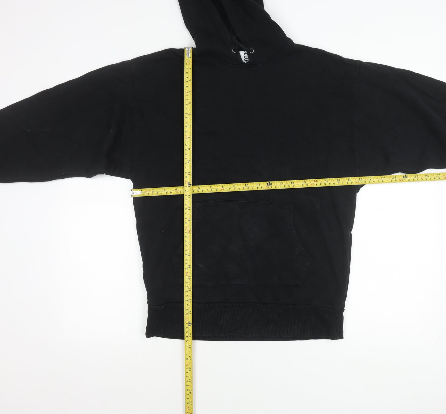 Mens UK Size S COLLUSION Black Pullover Hoodie