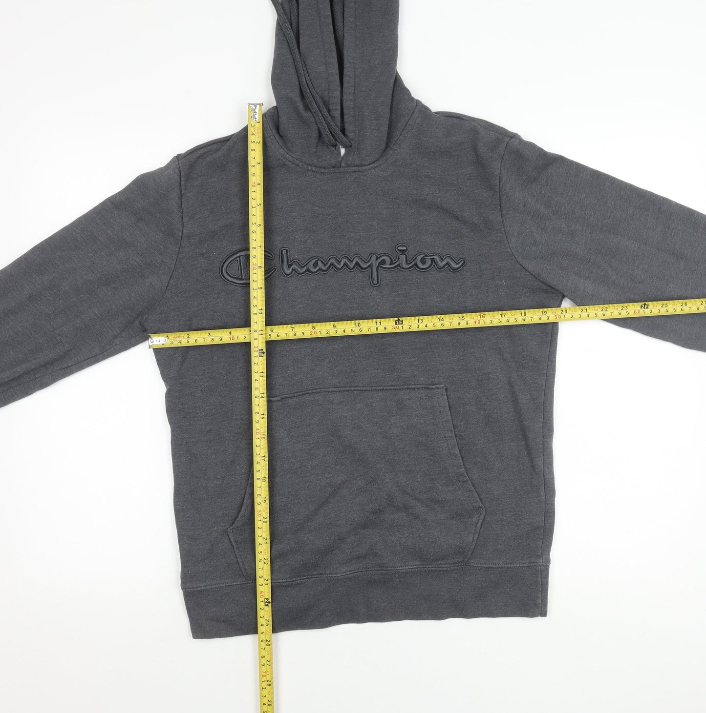Mens UK Size S Champion Grey Pullover Hoodie