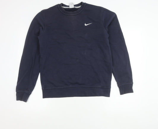 Mens UK Size M Nike Blue Pullover Sweatshirt