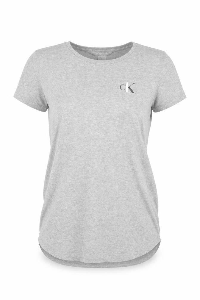 Calvin Klein Womens Grey Short Sleeve Crew Neck T-Shirt Size M