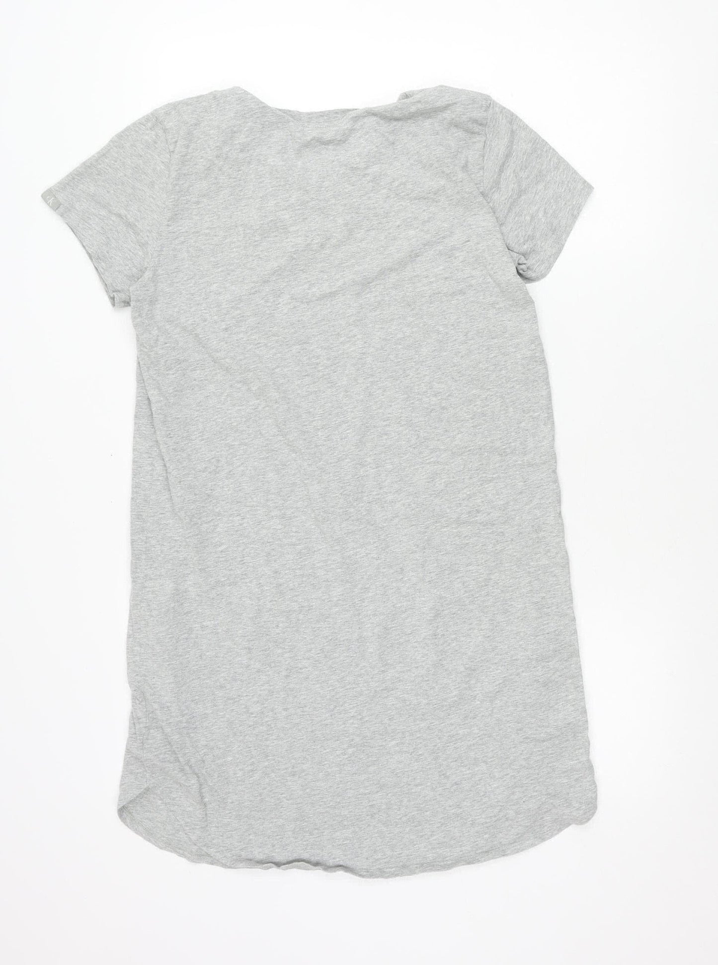 Calvin Klein Womens Grey Short Sleeve Crew Neck T-Shirt Size M