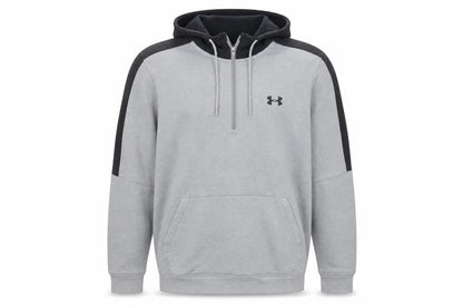 Mens UK Size L Under armour Grey 1/2 Zip Hoodie