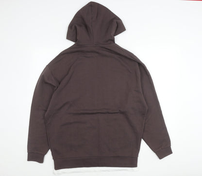 Mens UK Size S ASOS Brown Pullover Hoodie