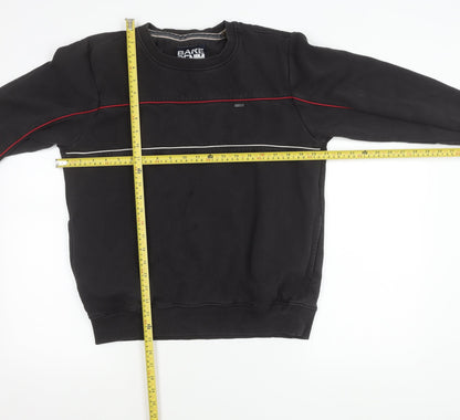 Bare Denim Men's Black L Sweatshirt Pullover Crew Neck Cotton