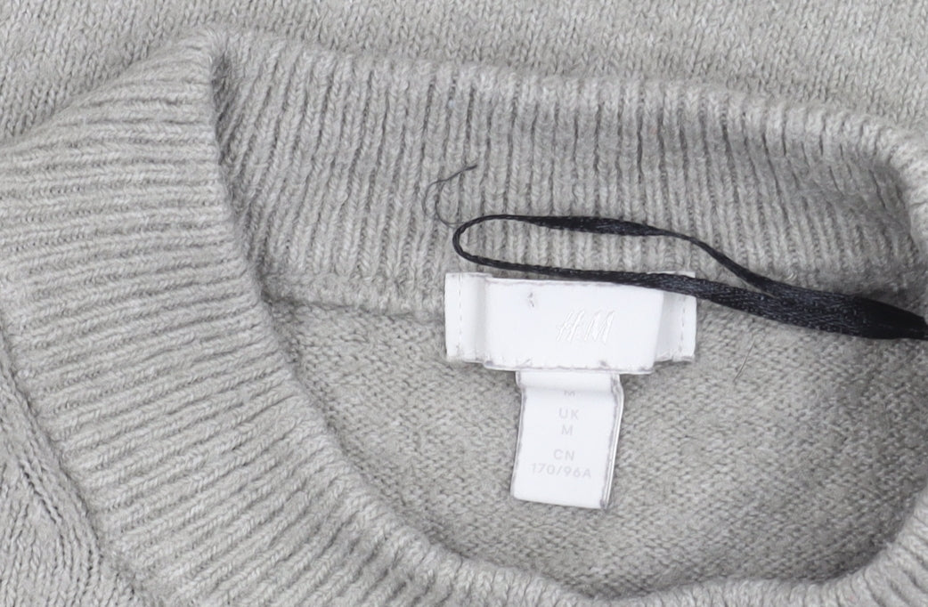 Womens UK Size M H&M Grey Pullover Jumper
