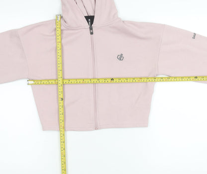 Dare 2B Womens Pink Full Zip Hoodie UK 6 Regular Fit Activewear