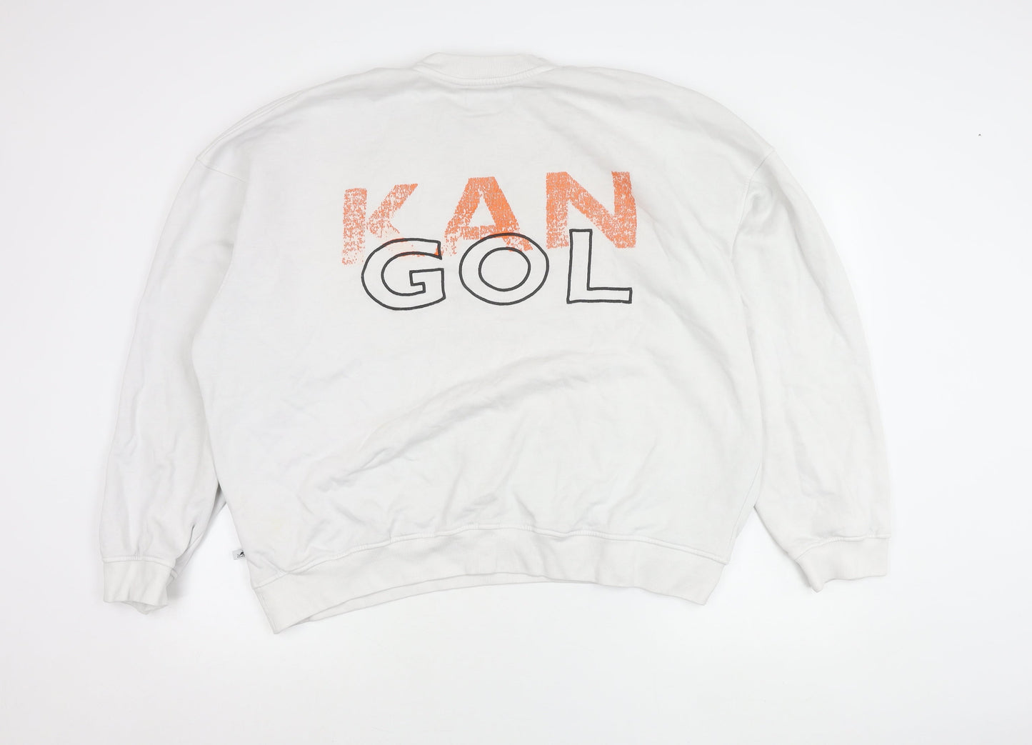 Mens UK Size XL Kangol White Pullover Sweatshirt