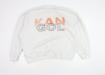 Mens UK Size XL Kangol White Pullover Sweatshirt