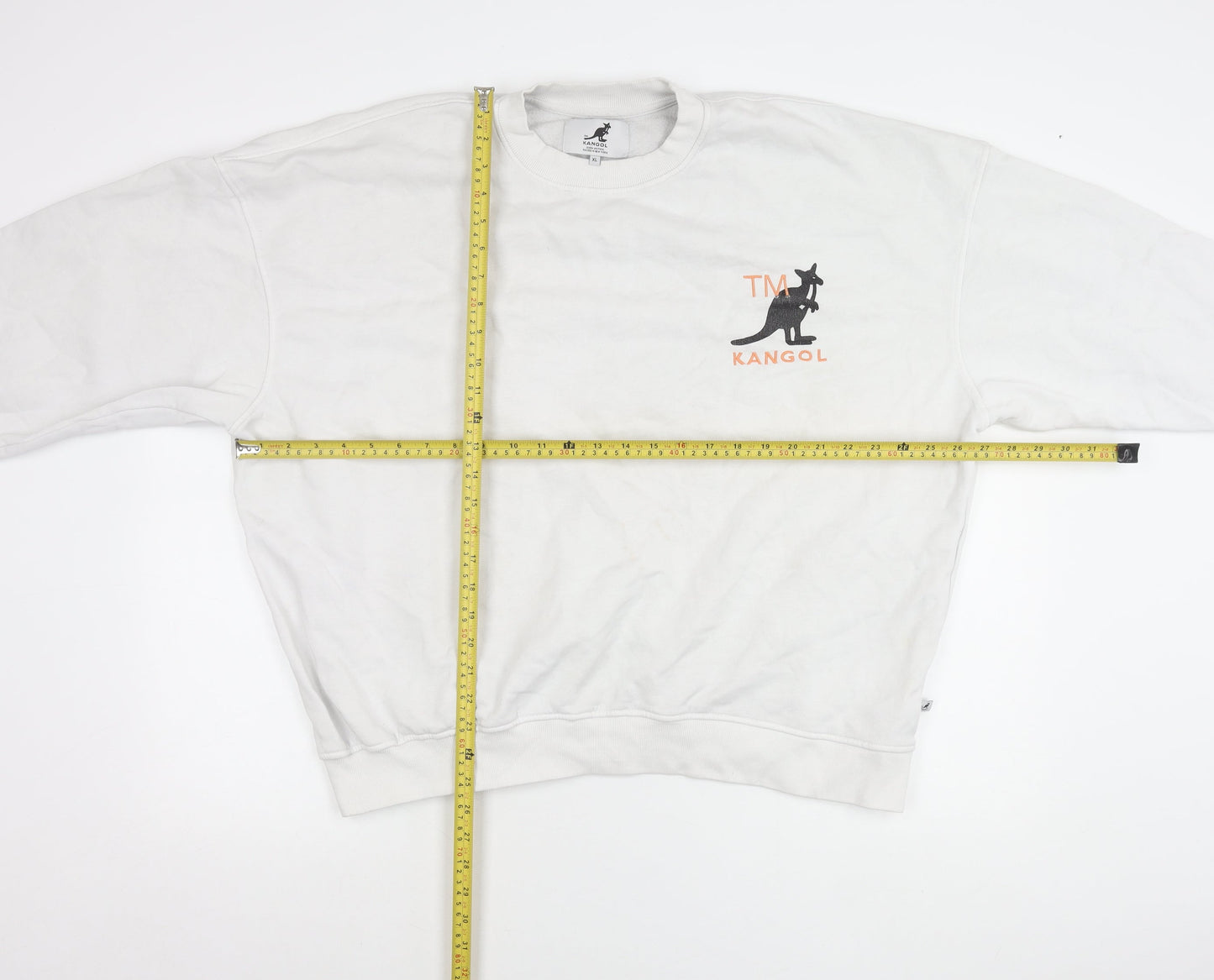 Mens UK Size XL Kangol White Pullover Sweatshirt