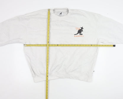 Mens UK Size XL Kangol White Pullover Sweatshirt