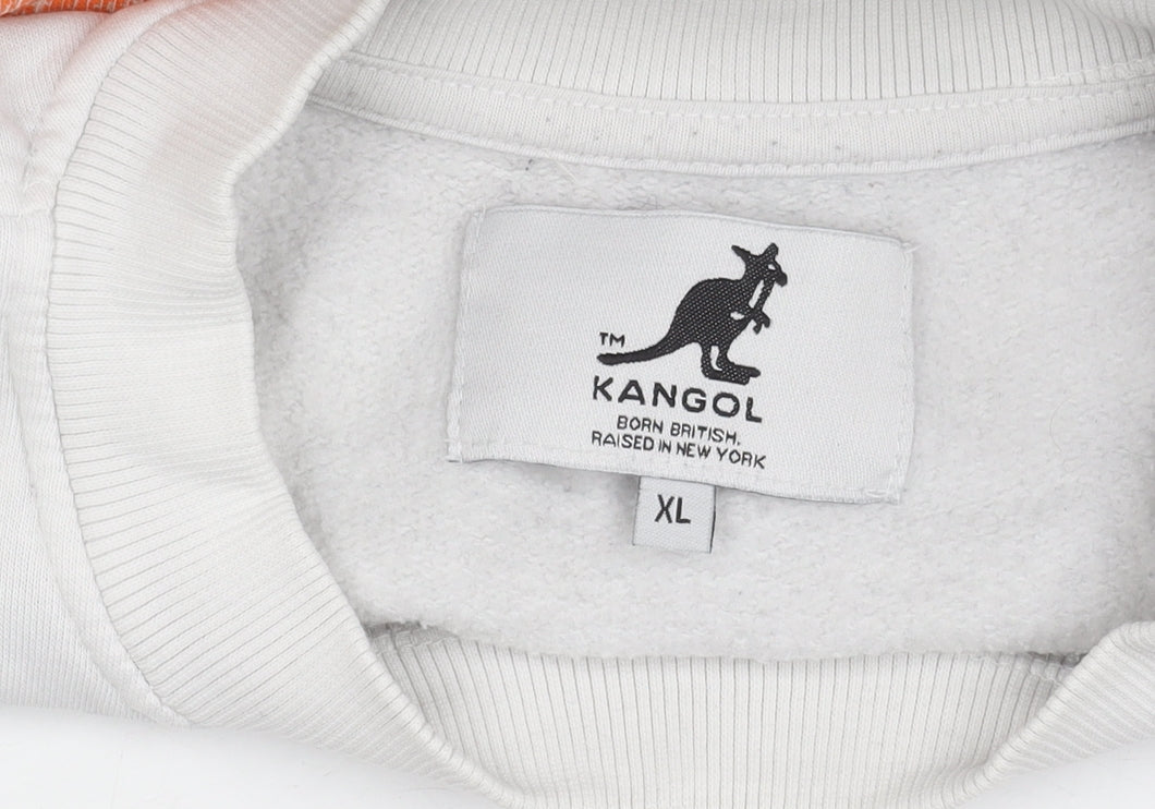 Mens UK Size XL Kangol White Pullover Sweatshirt
