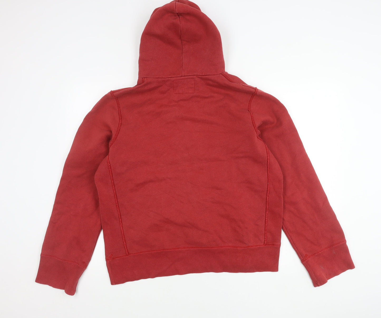 Abercrombie & Fitch Men’s Red Pullover Hoodie L Logo Graphic