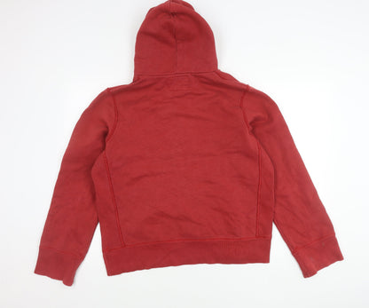 Abercrombie & Fitch Men’s Red Pullover Hoodie L Logo Graphic