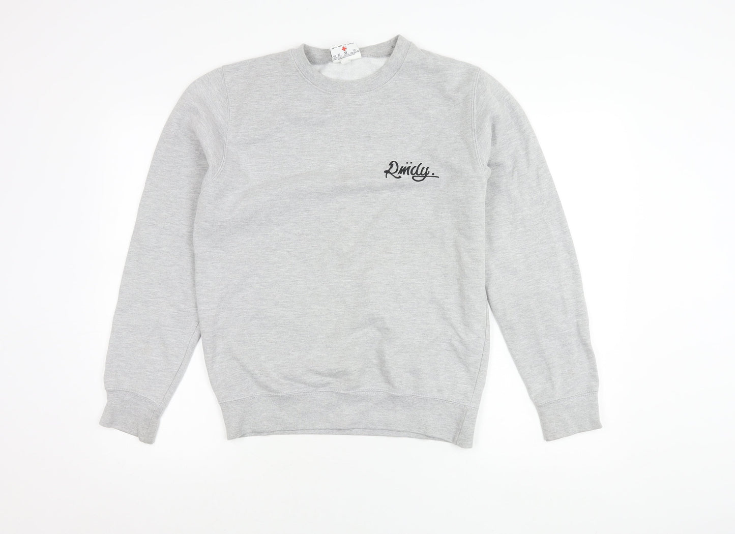 RMDY Men’s Grey Small Crew Neck Logo Sweatshirt Pullover