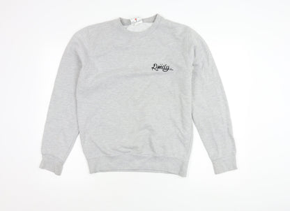 RMDY Men’s Grey Small Crew Neck Logo Sweatshirt Pullover
