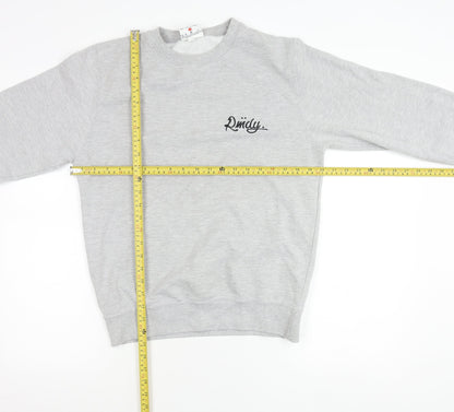 RMDY Men’s Grey Small Crew Neck Logo Sweatshirt Pullover