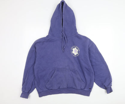 Teens UK Size 12 Pull&Bear Blue Pullover Hoodie