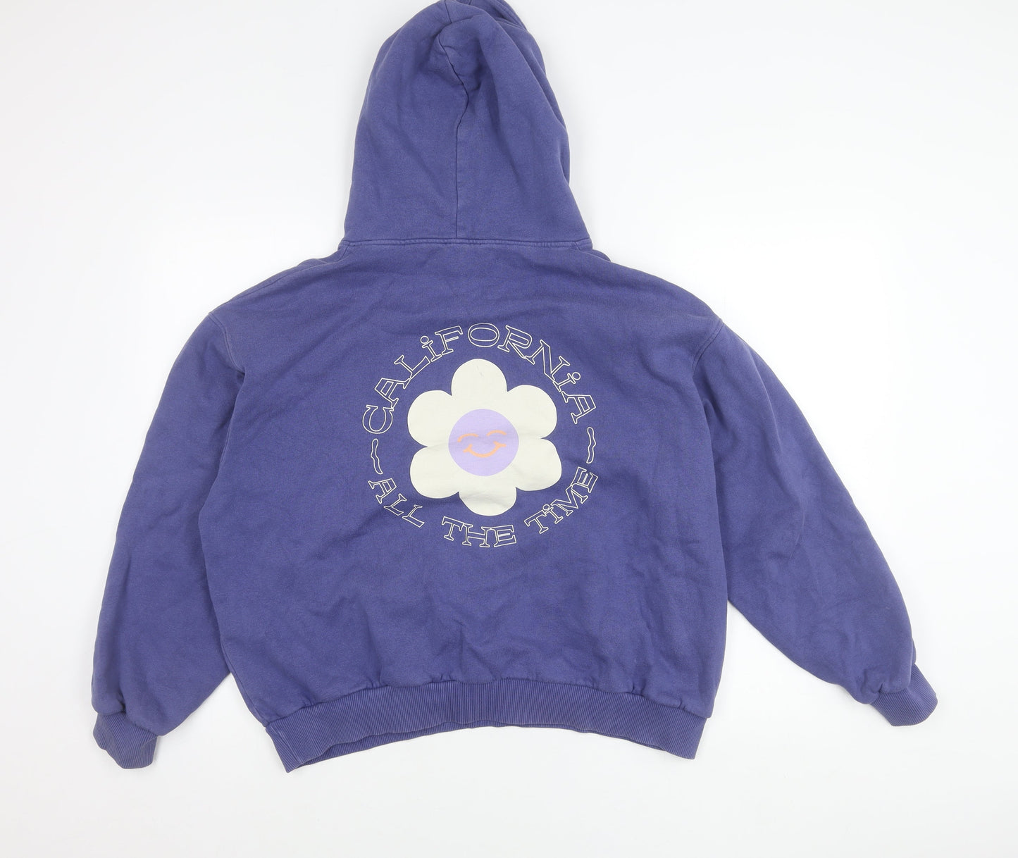 Teens UK Size 12 Pull&Bear Blue Pullover Hoodie