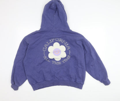 Teens UK Size 12 Pull&Bear Blue Pullover Hoodie