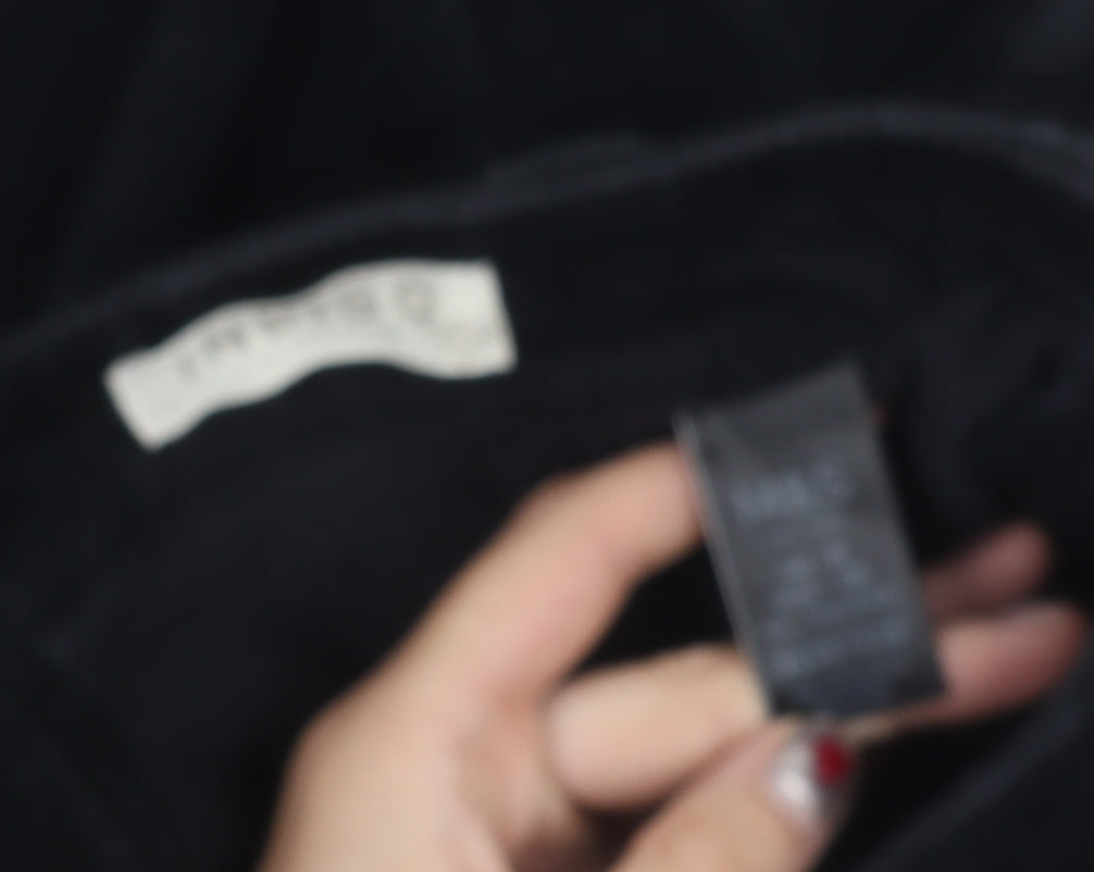 Marks and Spencer Women’s Black Corduroy Skirt Size 8 Short Zip