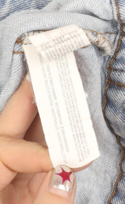 Primark Womens Blue Denim Jacket M Casual Buttoned Classic