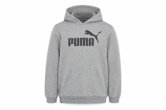 Puma Boys Grey Pullover Hoodie Size 16Y Regular Fit Logo Sportswear