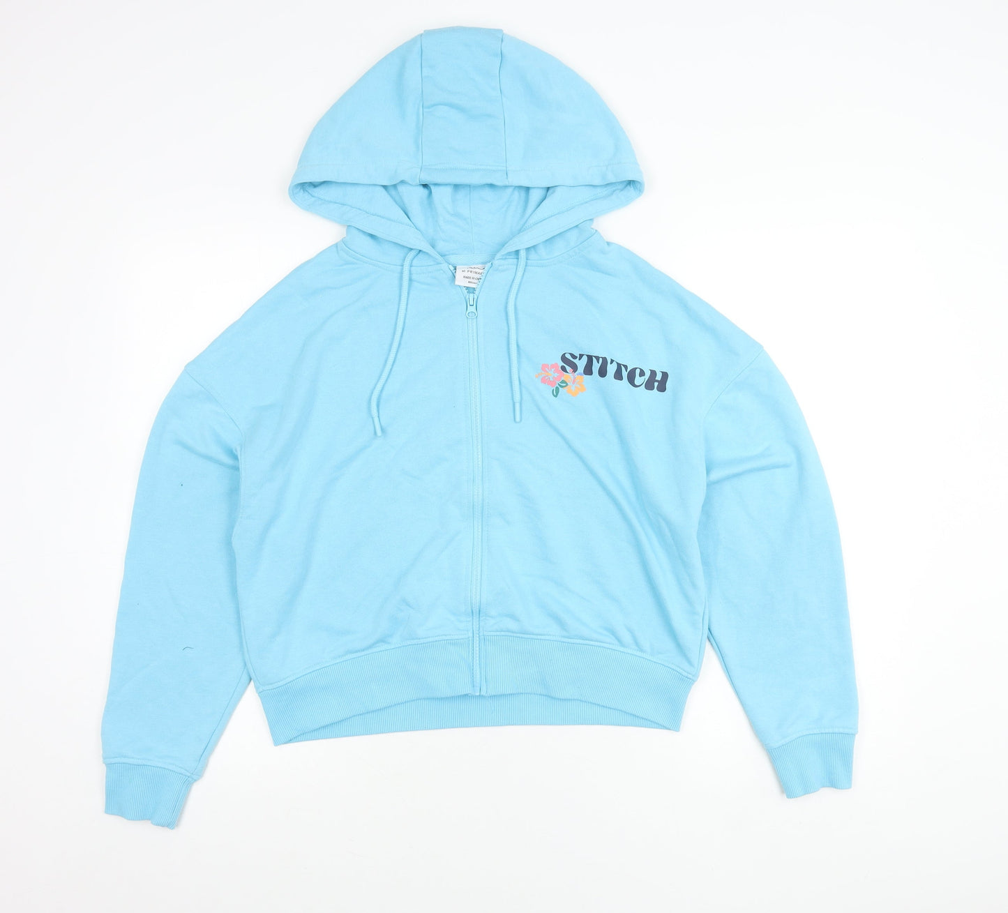 Disney Primark Women’s Blue Stitch Hoodie Jacket Size 12