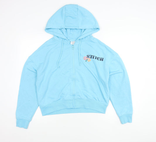 Disney Primark Women’s Blue Stitch Hoodie Jacket Size 12