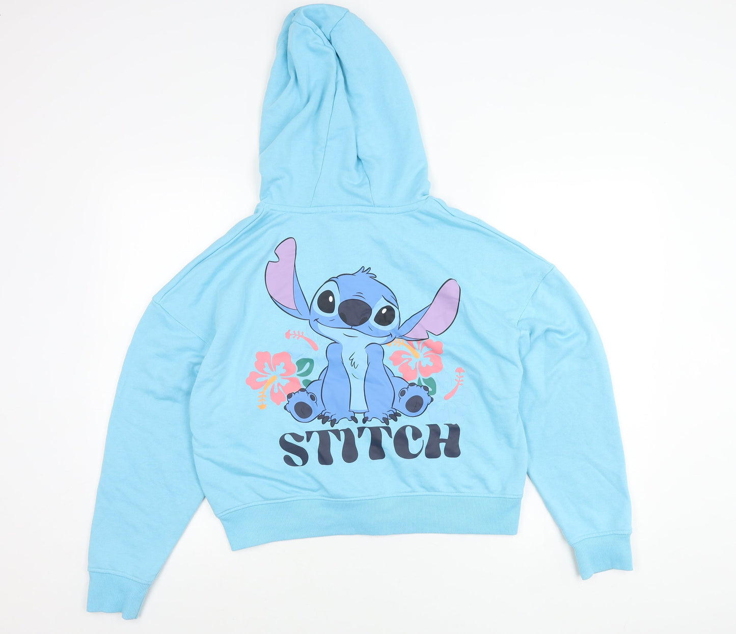 Disney Primark Women’s Blue Stitch Hoodie Jacket Size 12