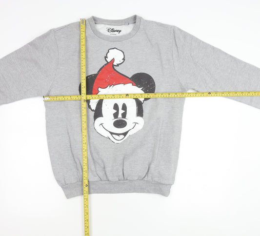 Womens UK Size 12 Disney Grey Pullover Sweatshirt