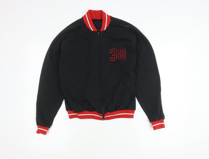 Mens UK Size XS Marks and Spencer Black Varsity Jacket