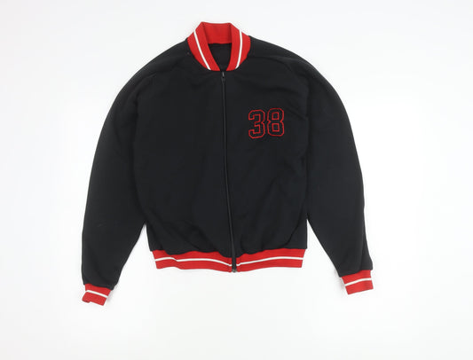 Mens UK Size XS Marks and Spencer Black Varsity Jacket