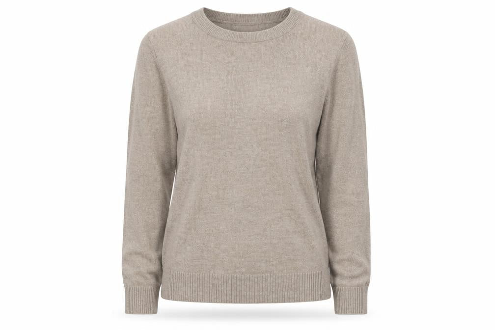 Womens UK Size M Paraphrase Beige Pullover Jumper