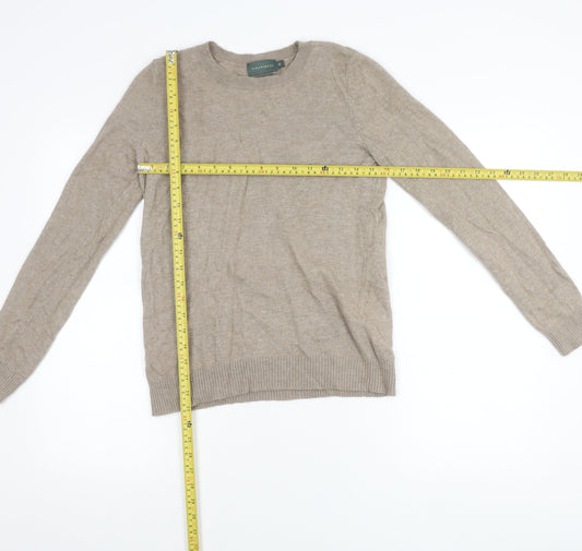 Womens UK Size M Paraphrase Beige Pullover Jumper