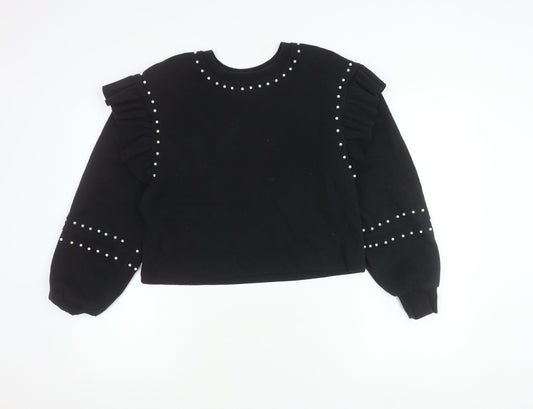 Womens UK Size M Zara Black Pullover Jumper