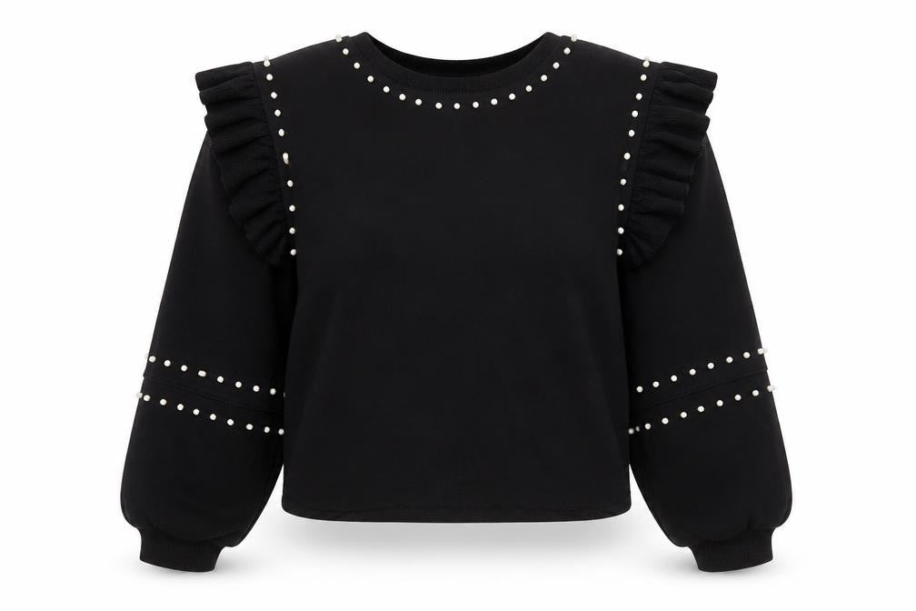 Womens UK Size M Zara Black Pullover Jumper