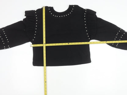 Womens UK Size M Zara Black Pullover Jumper