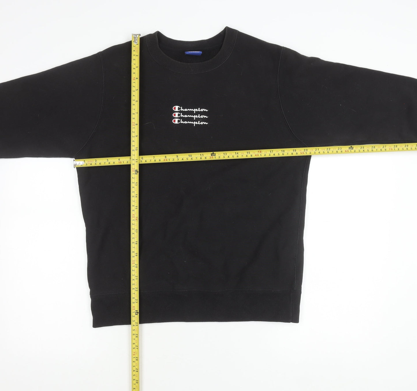Mens UK Size S Champion Black Pullover Sweatshirt