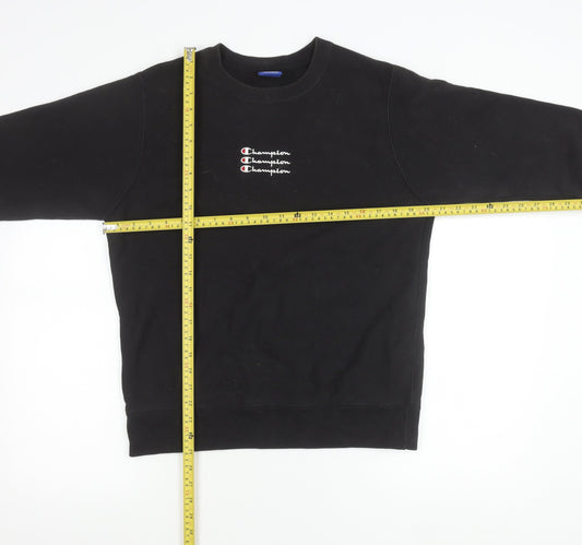 Mens UK Size S Champion Black Pullover Sweatshirt