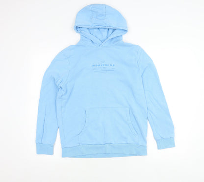 Marks and Spencer Boys Blue Pullover Hoodie 13-14 Years Gamer Logo