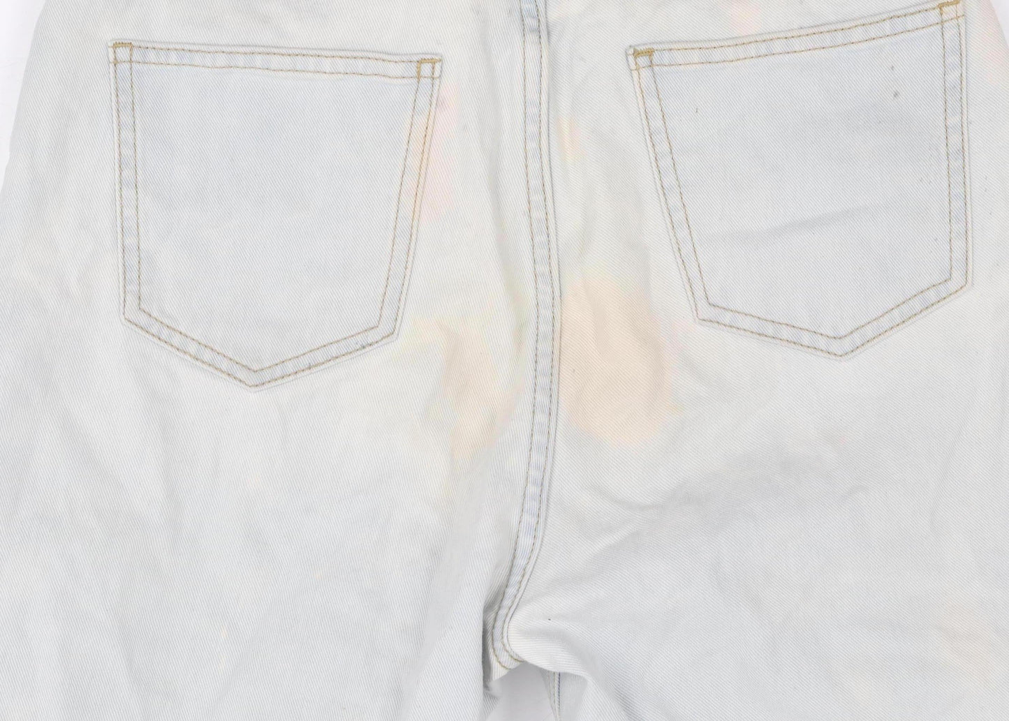 Boohoo Women’s Blue Mom Jeans UK 8 Distressed Light Wash