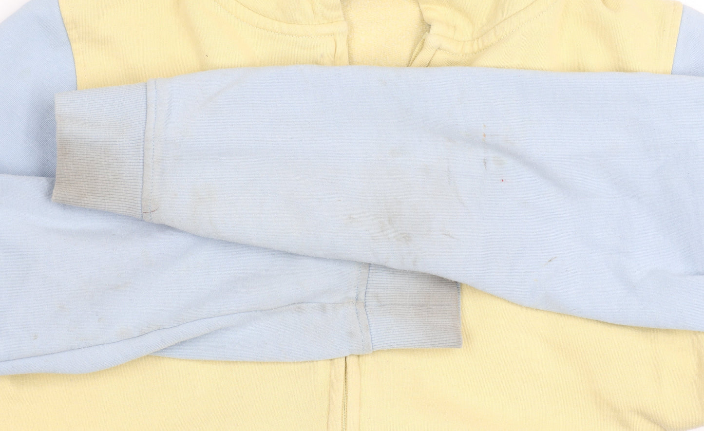 Saltrock Girls Yellow Blue Hooded Full Zip Jacket 13 Years