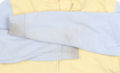 Saltrock Girls Yellow Blue Hooded Full Zip Jacket 13 Years