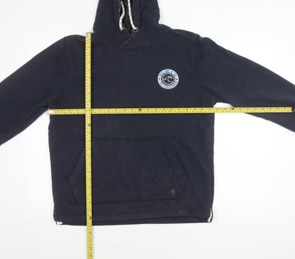 SoulCal & Co Womens Navy Hoodie Pullover L Cotton Blend Casual