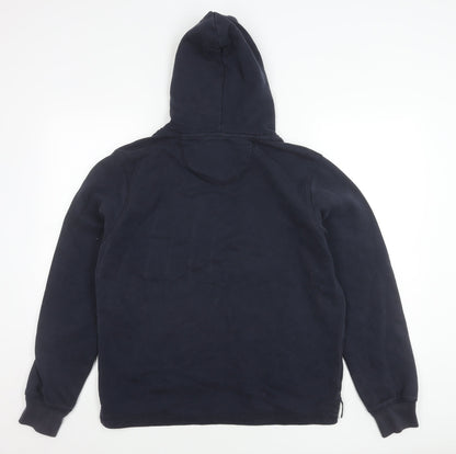 SoulCal & Co Womens Navy Hoodie Pullover L Cotton Blend Casual