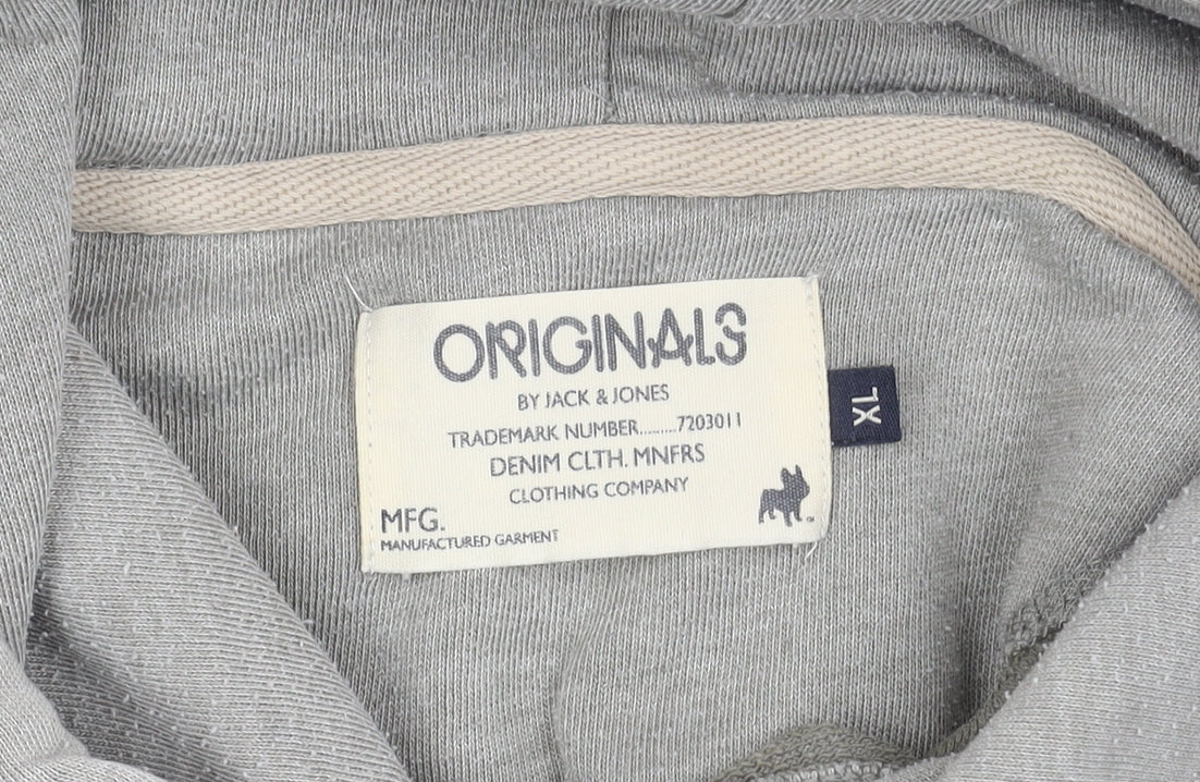 Mens UK Size XL JACK & JONES Grey Pullover Hoodie