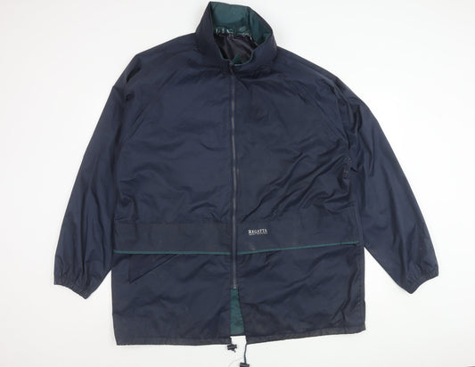 Mens UK Size 2XL Regatta Blue Rain Coat