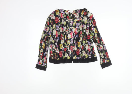 CC Women’s Multicoloured Floral Pleated Blouse Size S