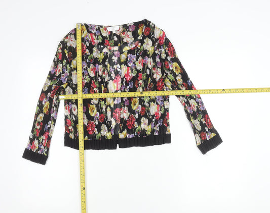 CC Women’s Multicoloured Floral Pleated Blouse Size S