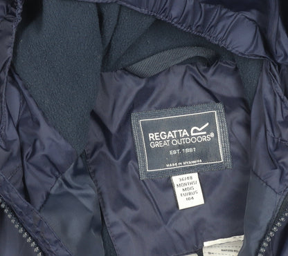 Regatta Boys Blue 4 Years Hooded Winter Snowsuit Padded Full Zip